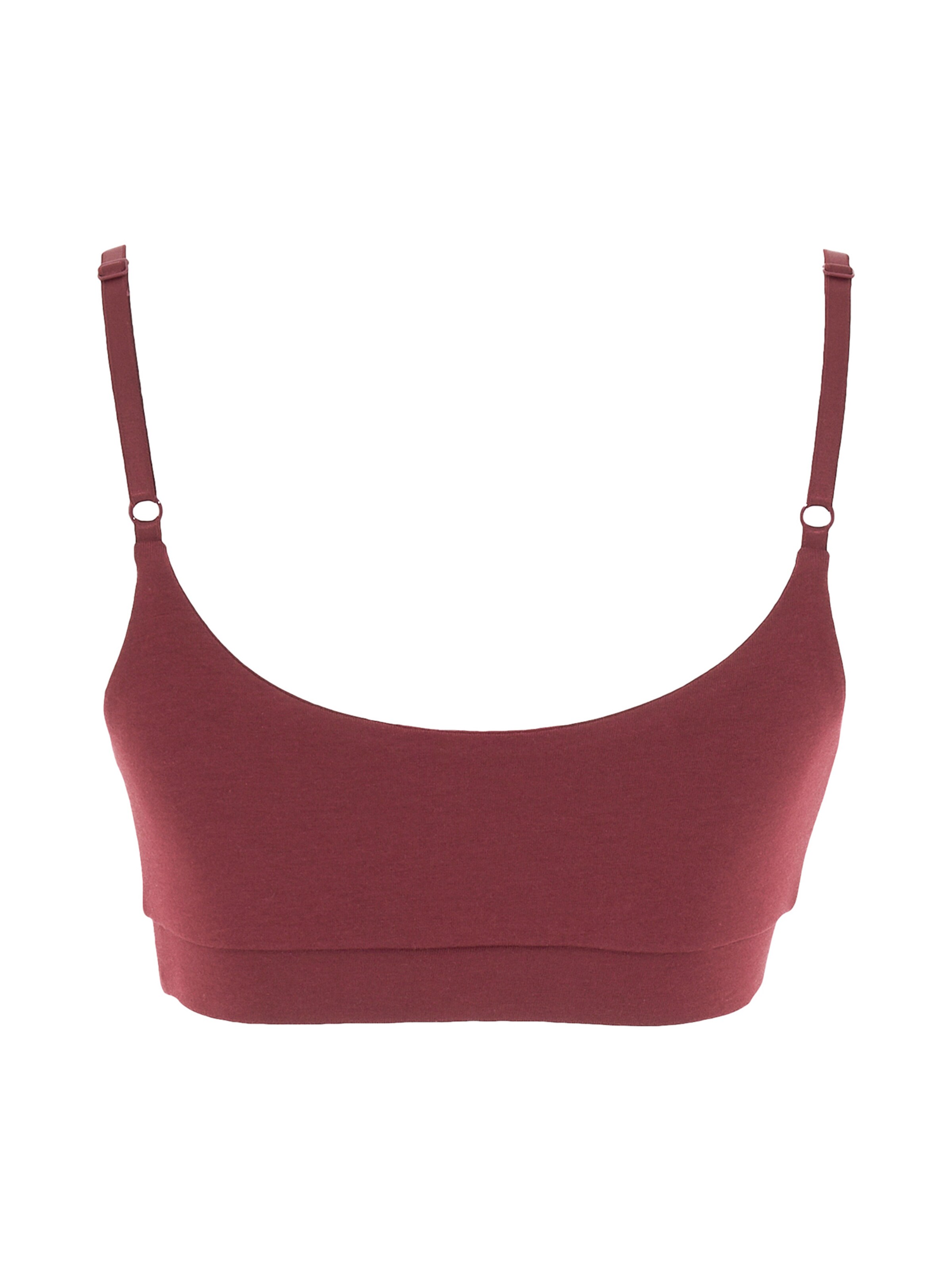 Organication Bralette Bra in Red