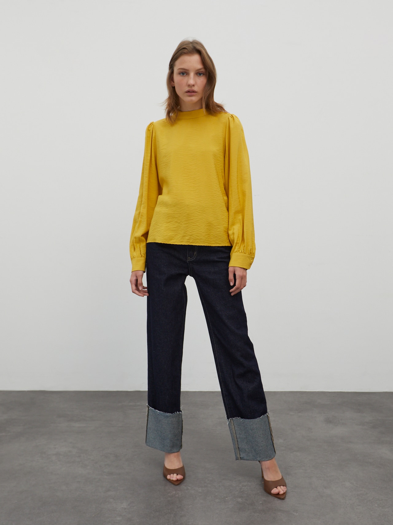 EDITED Chemisier 'Nico' jaune