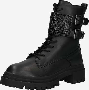 ALDO Lace-Up Ankle Boots 'Woa' in Black: front