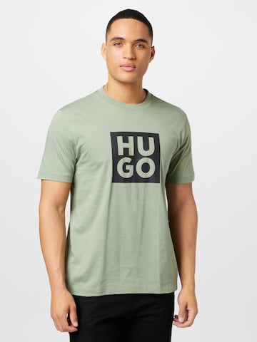 HUGO Red - Camiseta 'Daltor' en verde: frente