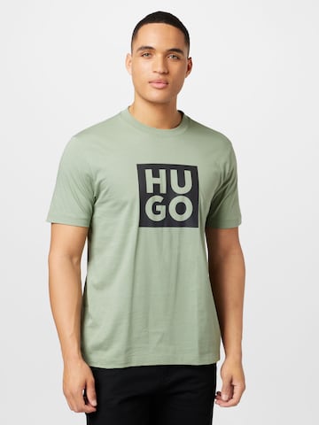 HUGO Red T-Shirt 'Daltor' in Grün: predná strana