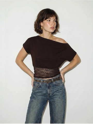 Chemisier 'Blusen' Bianco Lucci en marron