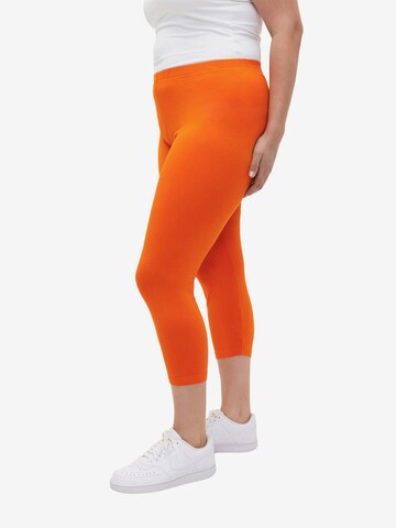 Zizzi Skinny Legginsy w kolorze pomarańczowy