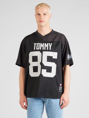Tommy Jeans Koszulka 'ARCHIVE FOOTBALL' w kolorze czarny: przód