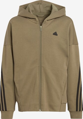 ADIDAS SPORTSWEAR Athletic Zip-Up Hoodie 'Future' in Green: front