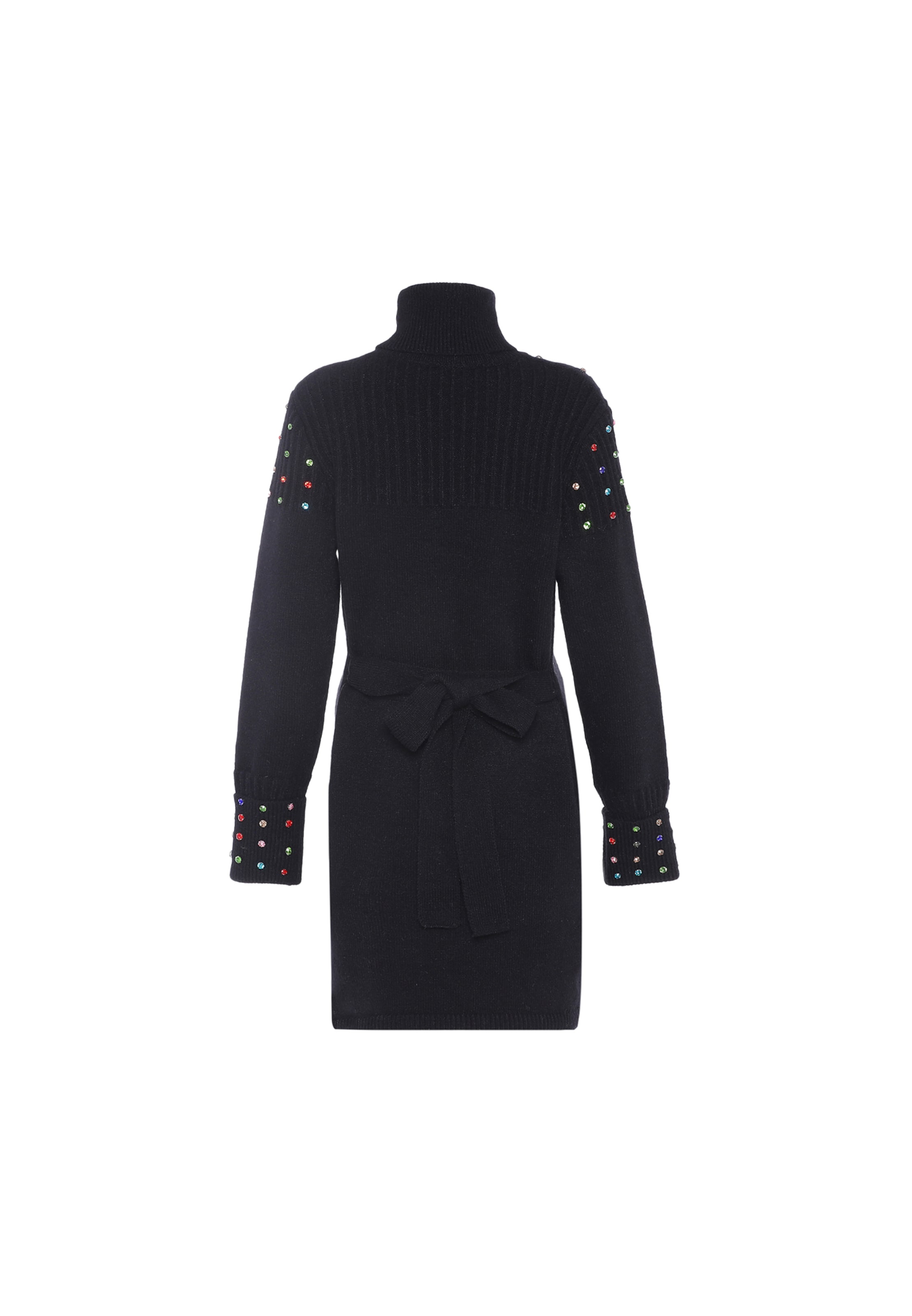 faina Pletena obleka | črna barva