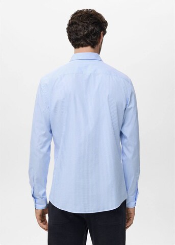 MANGO MAN Regular fit Button Up Shirt 'Playr' in Blue