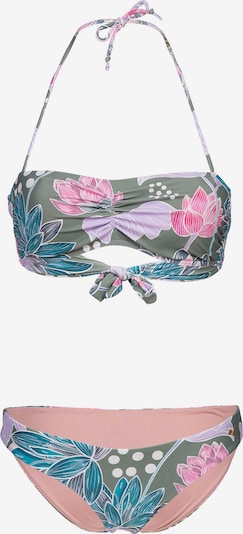 ARENA Sports bikini 'BANDEAU' in Dark green / Lavender / Orchid / White, Item view