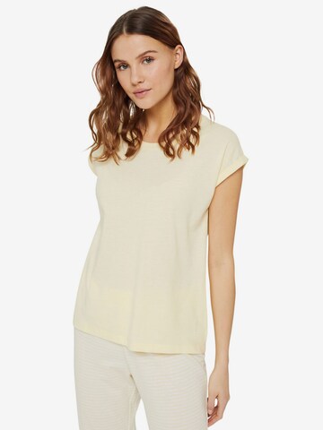 ESPRIT Pajama Shirt in Yellow: front