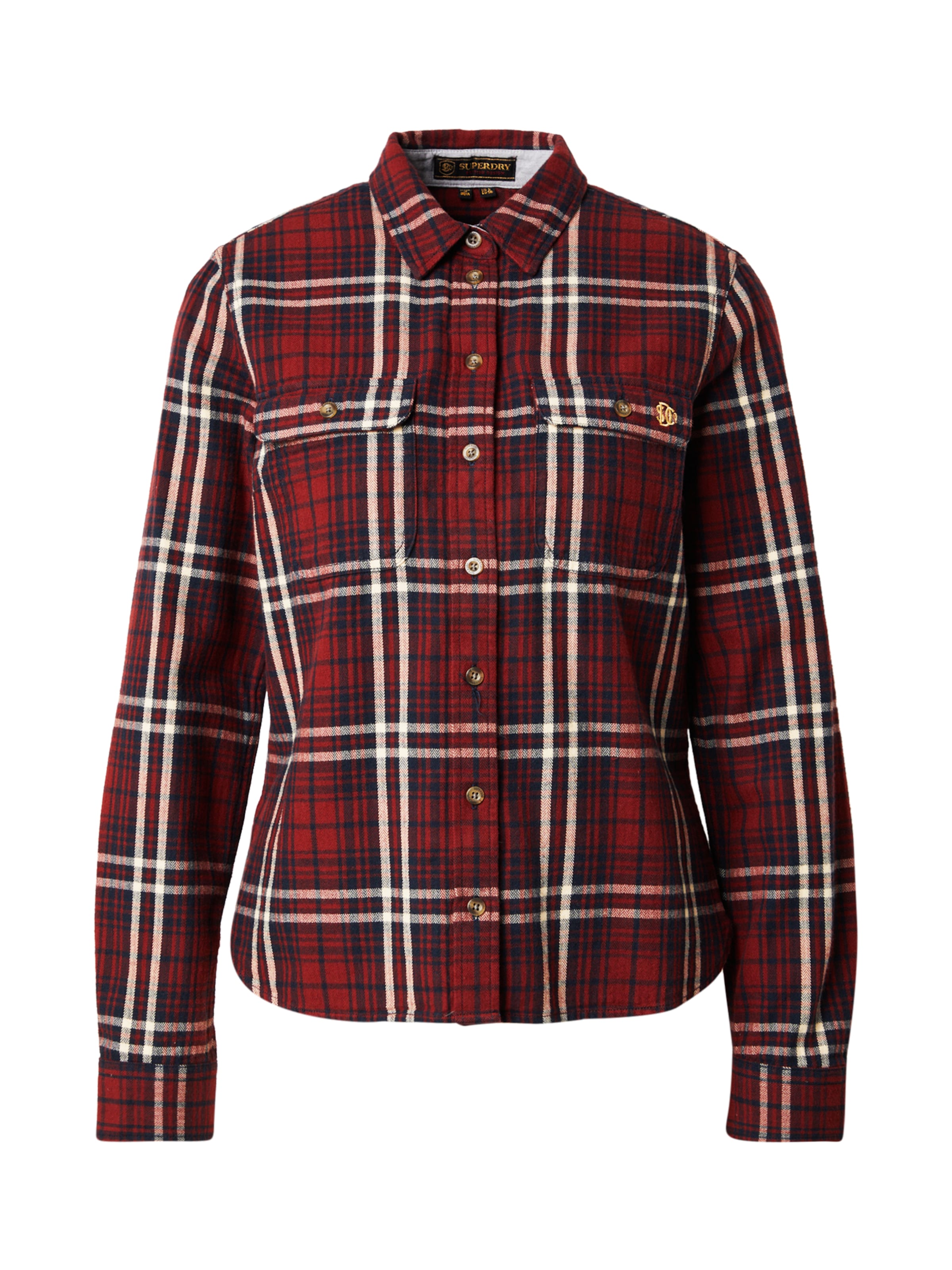 Chemisier Superdry en rouge : devant