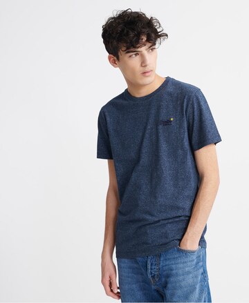 Superdry Tapered Póló - kék: elől