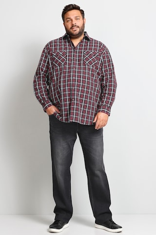 Boston Park Regular fit Button Up Shirt in Red