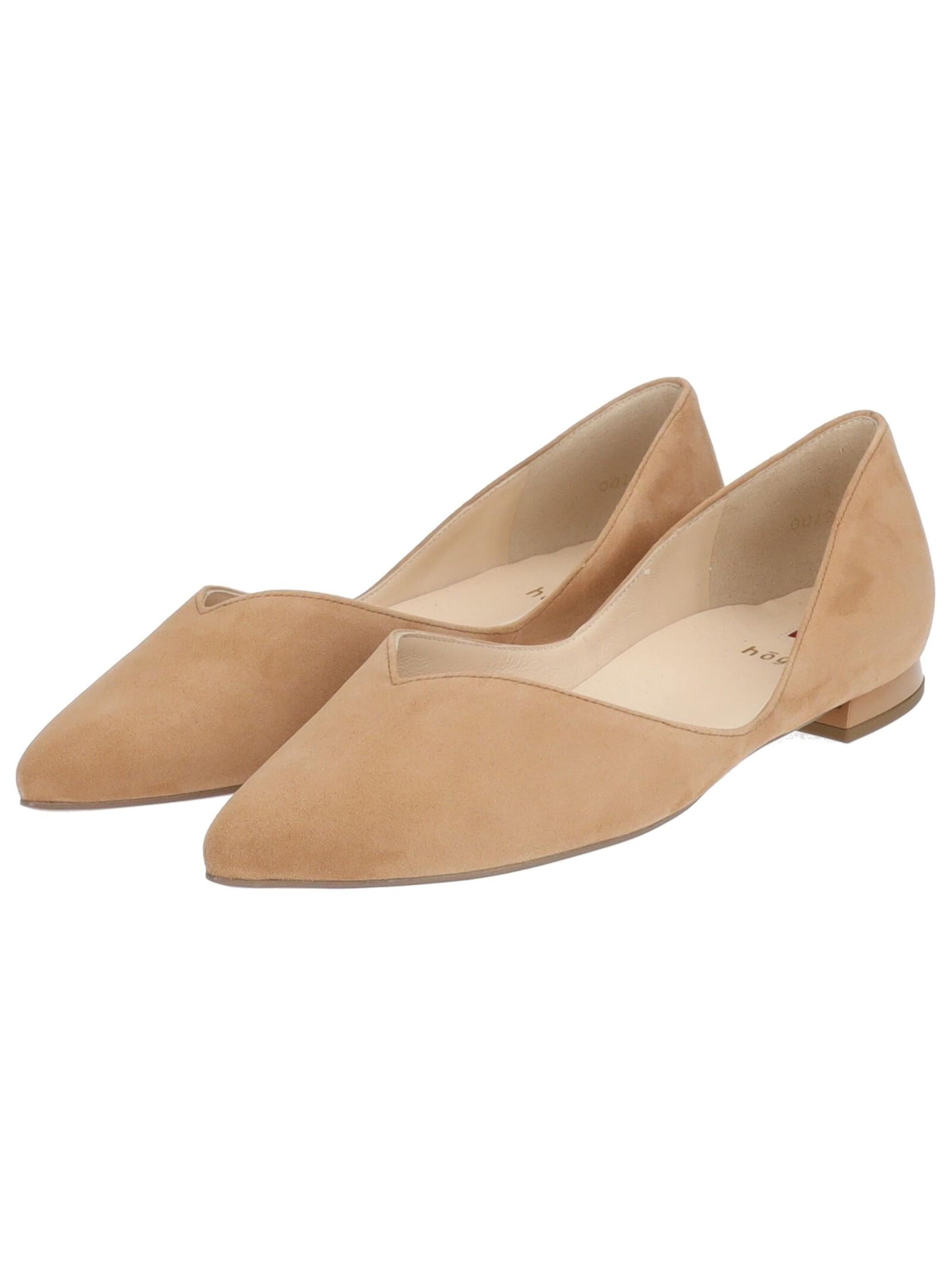 Ballerines Högl en marron
