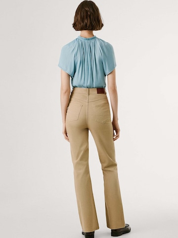 Pepe Jeans Flared Hose 'WILLA' in Beige