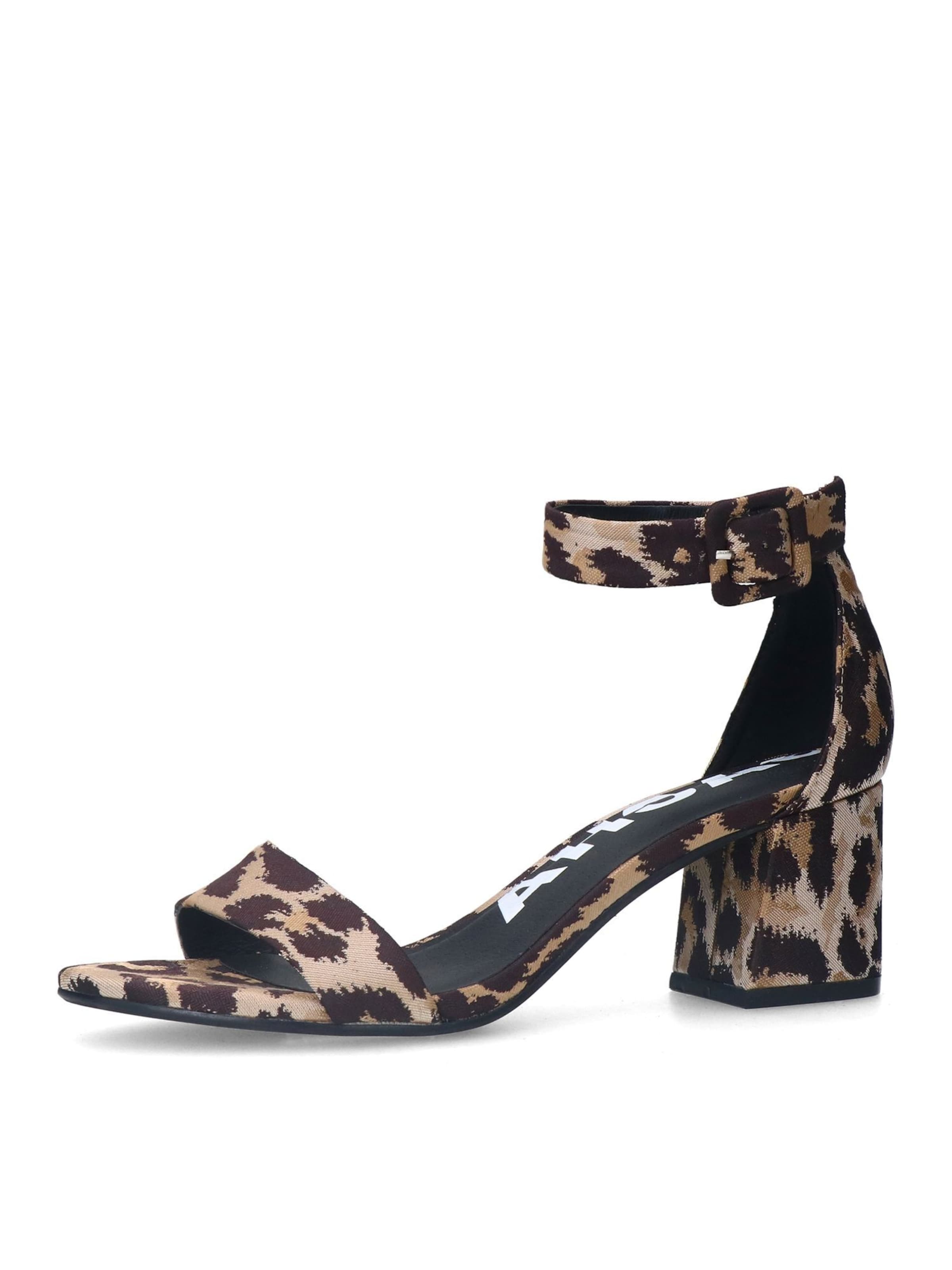 Sandales à lanières SACHA en marron : devant