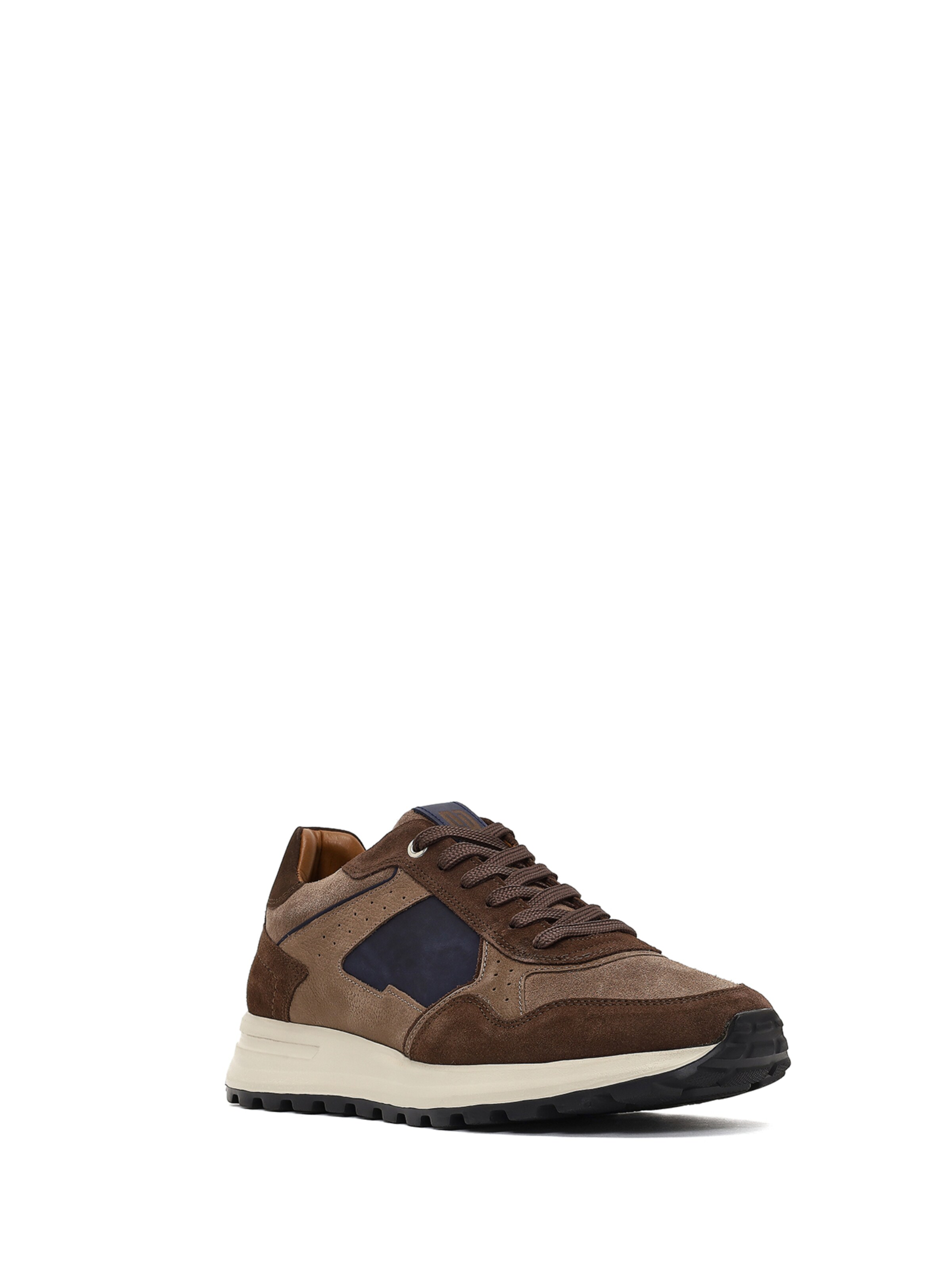 Baskets basses Derimod en marron : devant