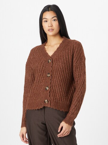 ONLY Strickjacke in Braun: Vorderseite
