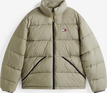 Tommy Jeans Преходно яке 'Vail' в зелено: отпред