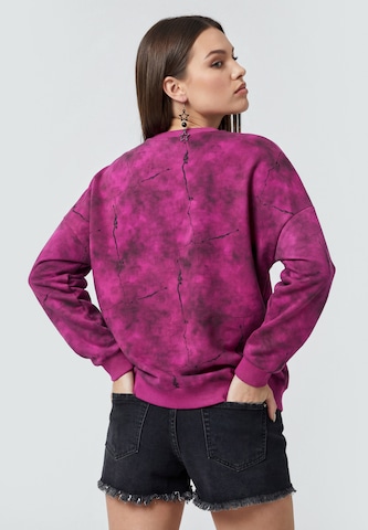 Sweat-shirt myMo ROCKS en rose