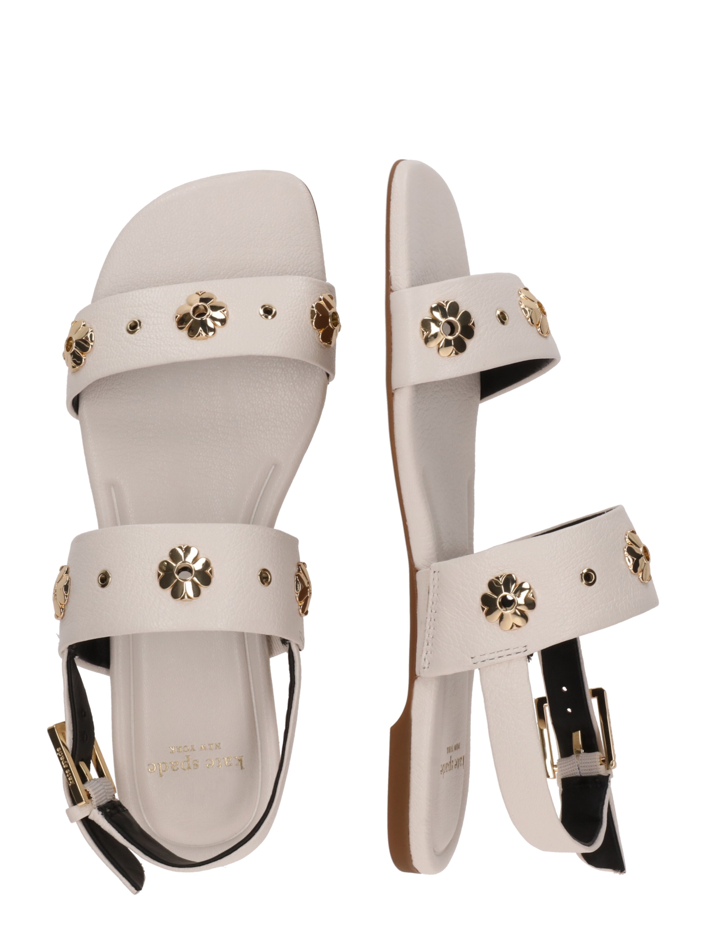 Sandale 'Spade Flower Sandaletten Mit Nieten, Flach' de la Kate Spade pe bej
