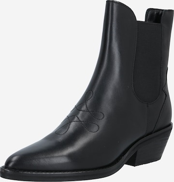 Superdry - Botas Chelsea 'Western' en negro: frente