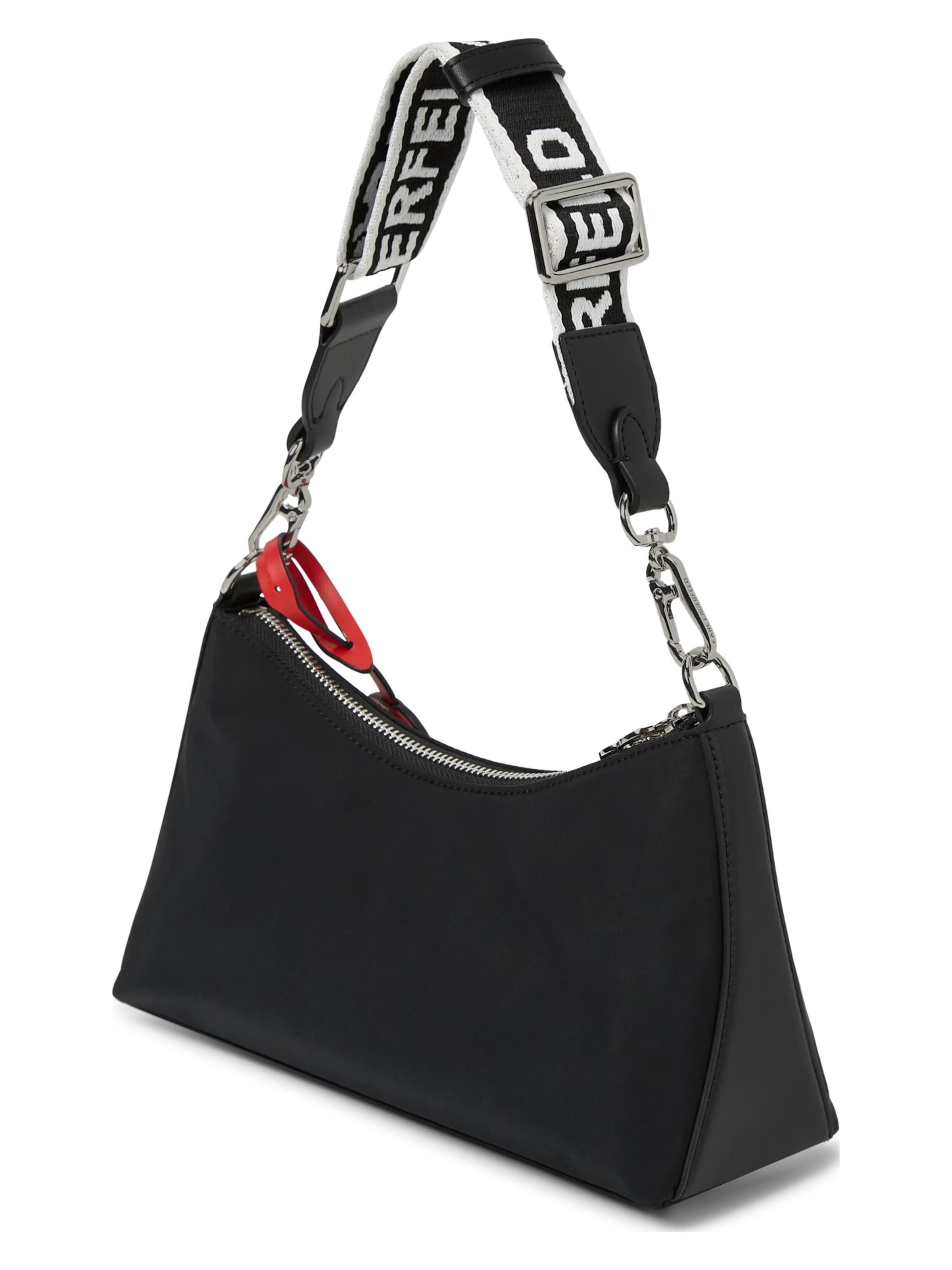 Karl Lagerfeld Schultertasche 'Ikon' in Schwarz