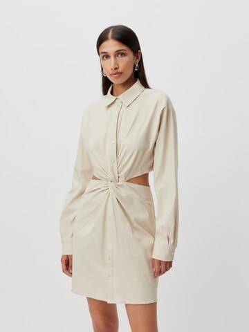 Robe-chemise 'Briska' LeGer by Lena Gercke en beige : devant