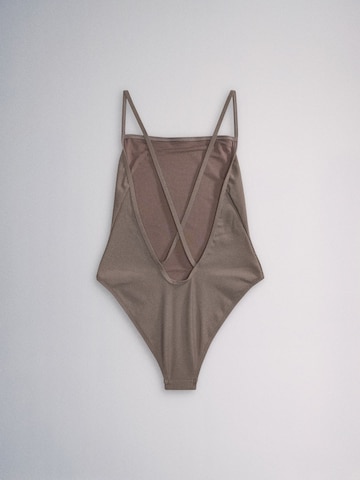 The Set Swimsuit in Brown