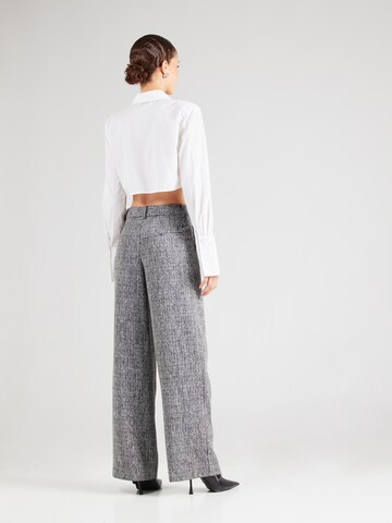 VILA Wide Leg Hose 'VIEVIE' in Schwarz