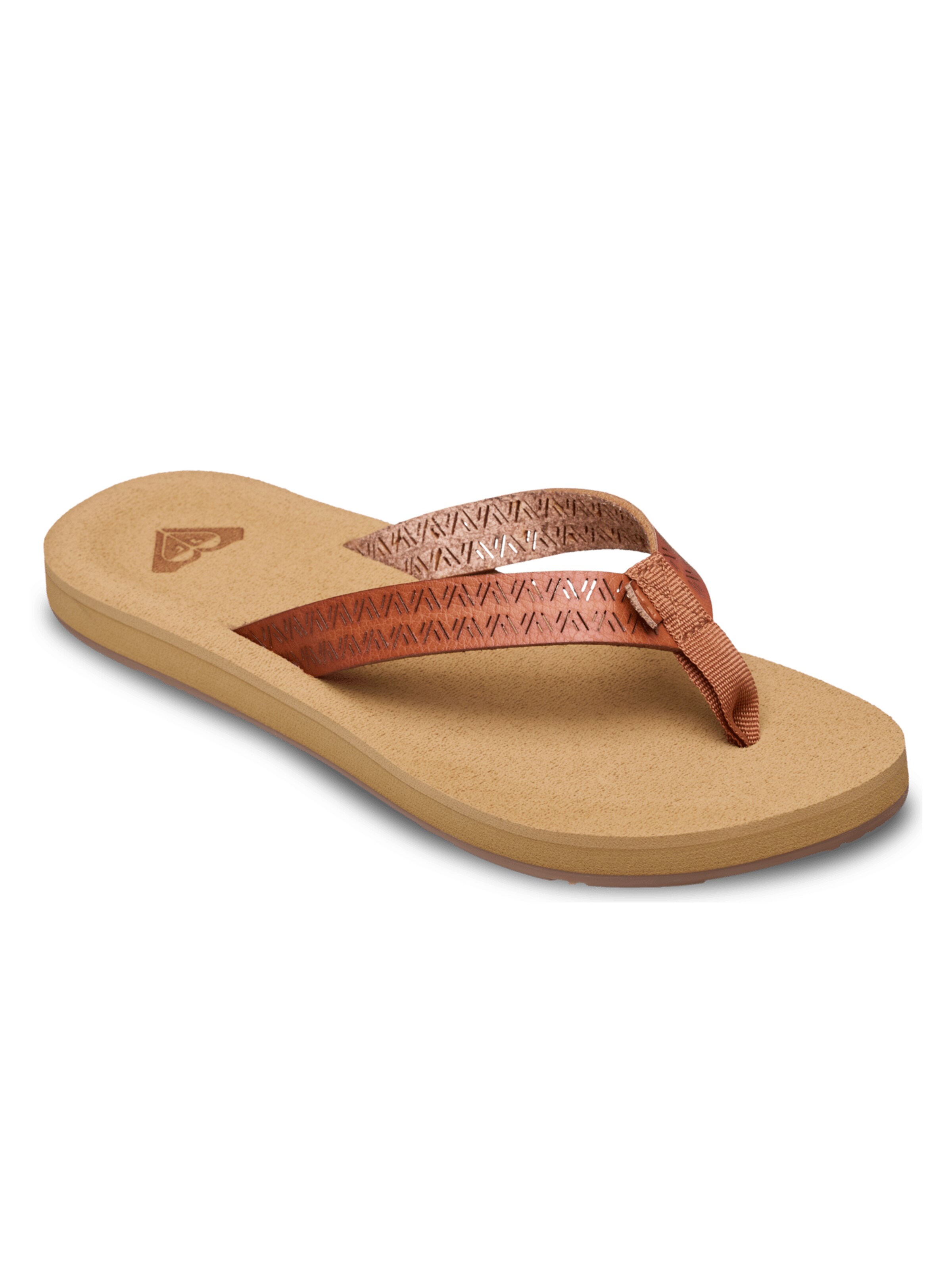 ROXY T-Bar Sandals 'Porto' in Brown