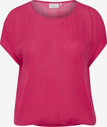 KAFFE CURVE Bluse 'Ami' i pink: forside