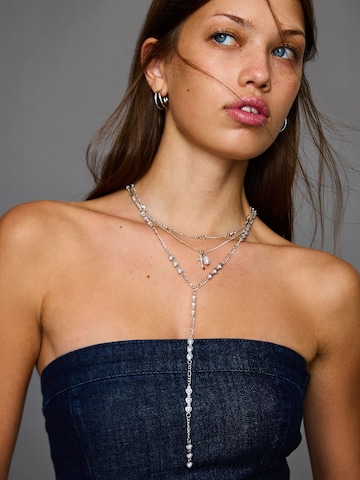 Bershka Ketting in Zilver