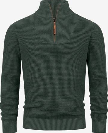 INDICODE JEANS Sweater 'Yassip' in Green: front