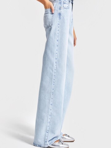 IT'S BASIC Regular Jeans 'Straight High Rise Jeans' in Blauw