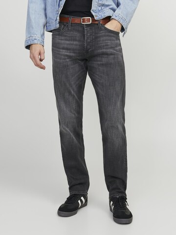 JACK & JONES Loosefit Jeans 'CHRIS' in Zwart: voorkant