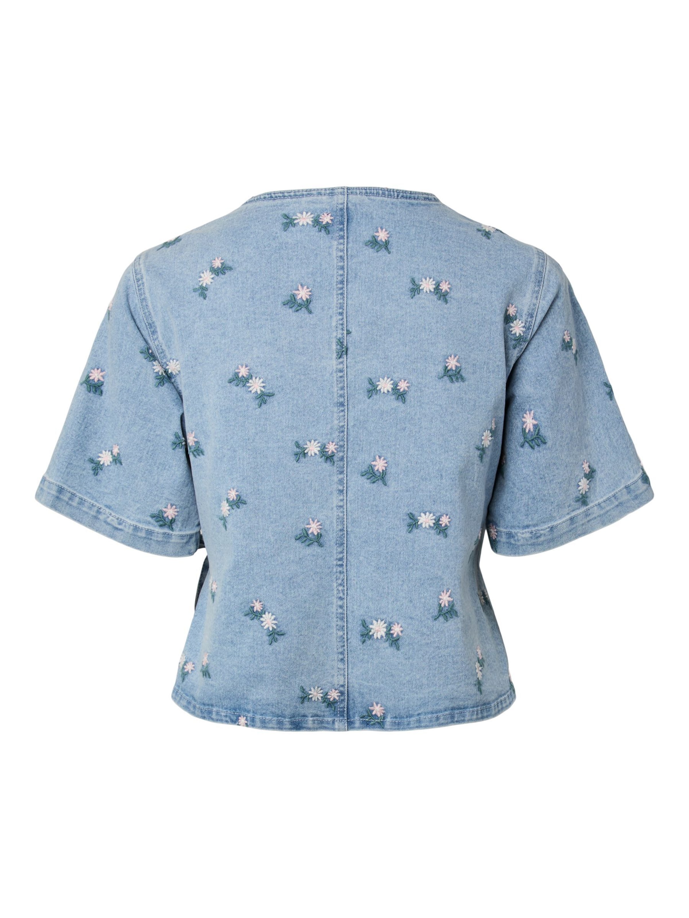PIECES - Blusa 'PCFlora' en azul