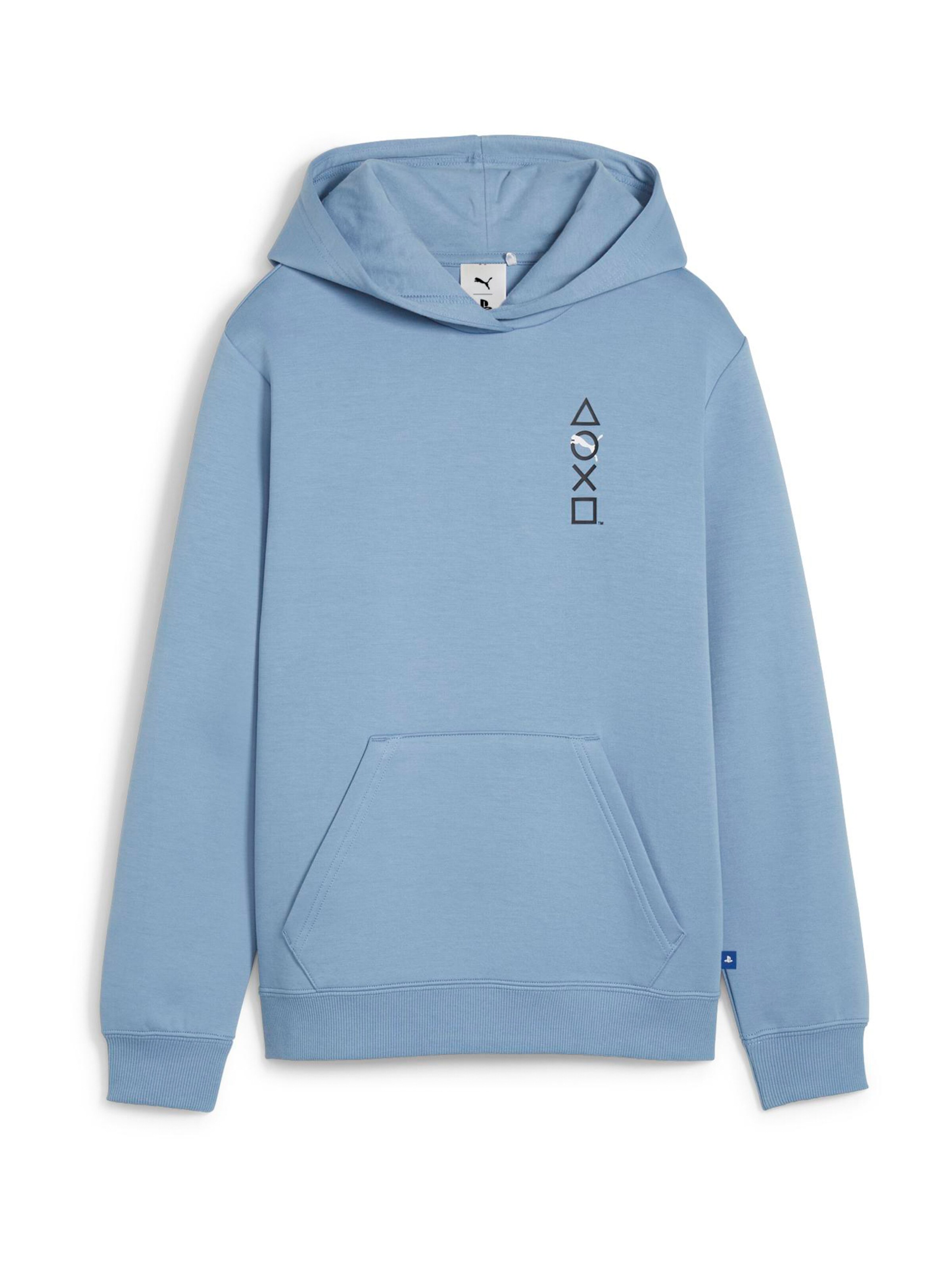 PUMA Sweatshirt PUMA X PLAYSTATION in Light Blue ABOUT YOU