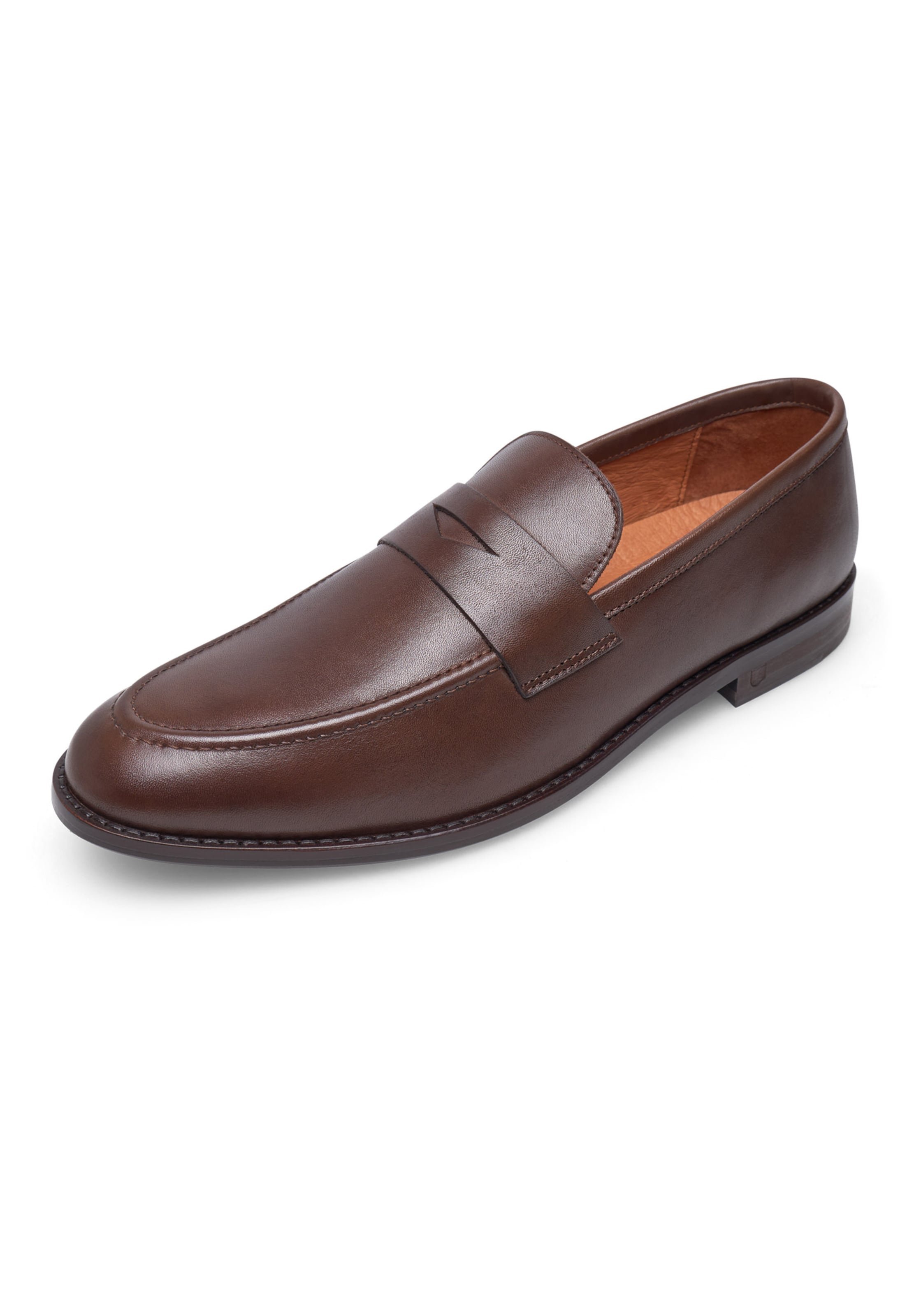 Henry Stevens Slip-ons 'Wallace' in Brown: front