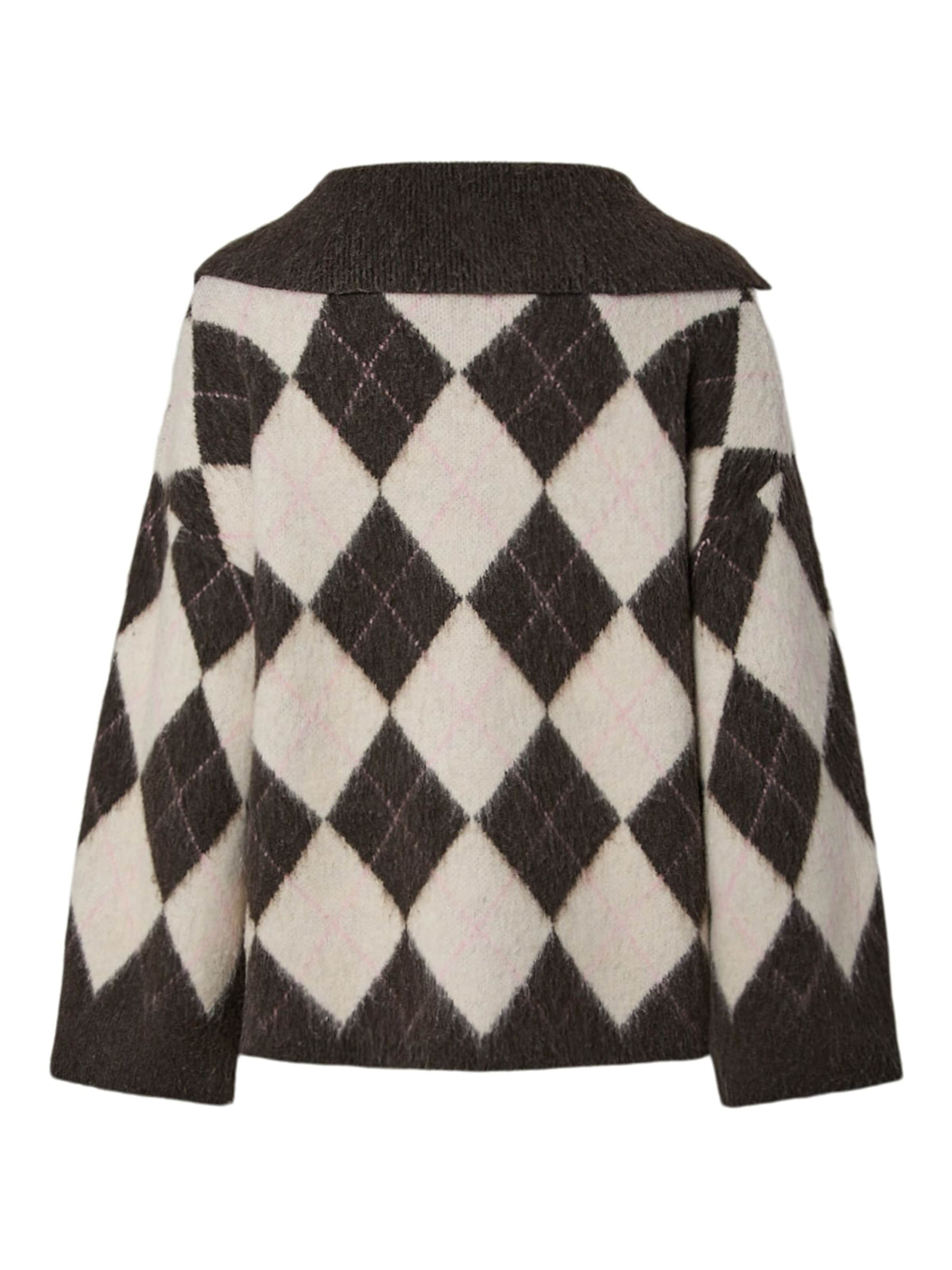 PIECES Cardigan 'PCAlva' i brun