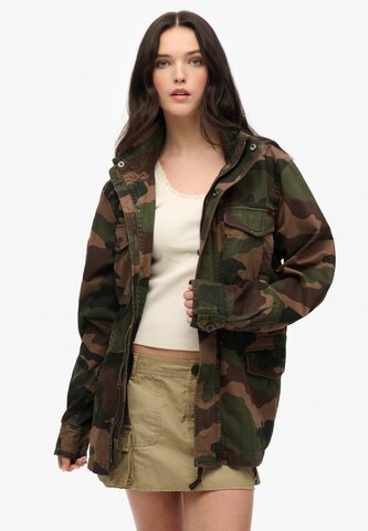 Veste mi-saison Superdry en vert : devant