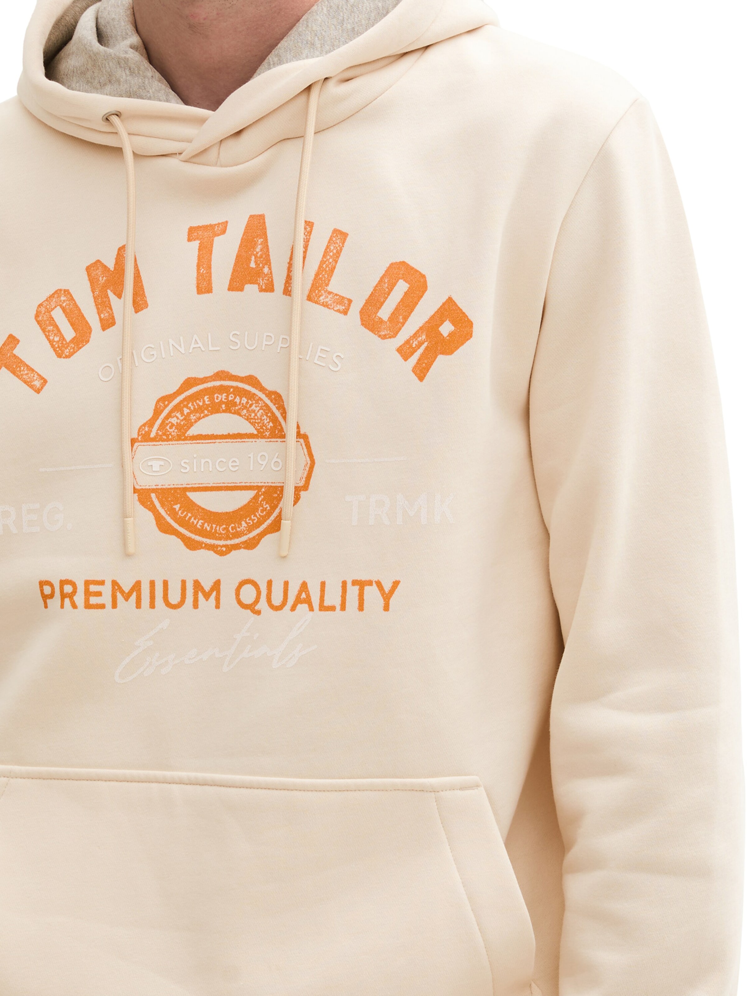 TOM TAILOR Sweatshirt in Brown