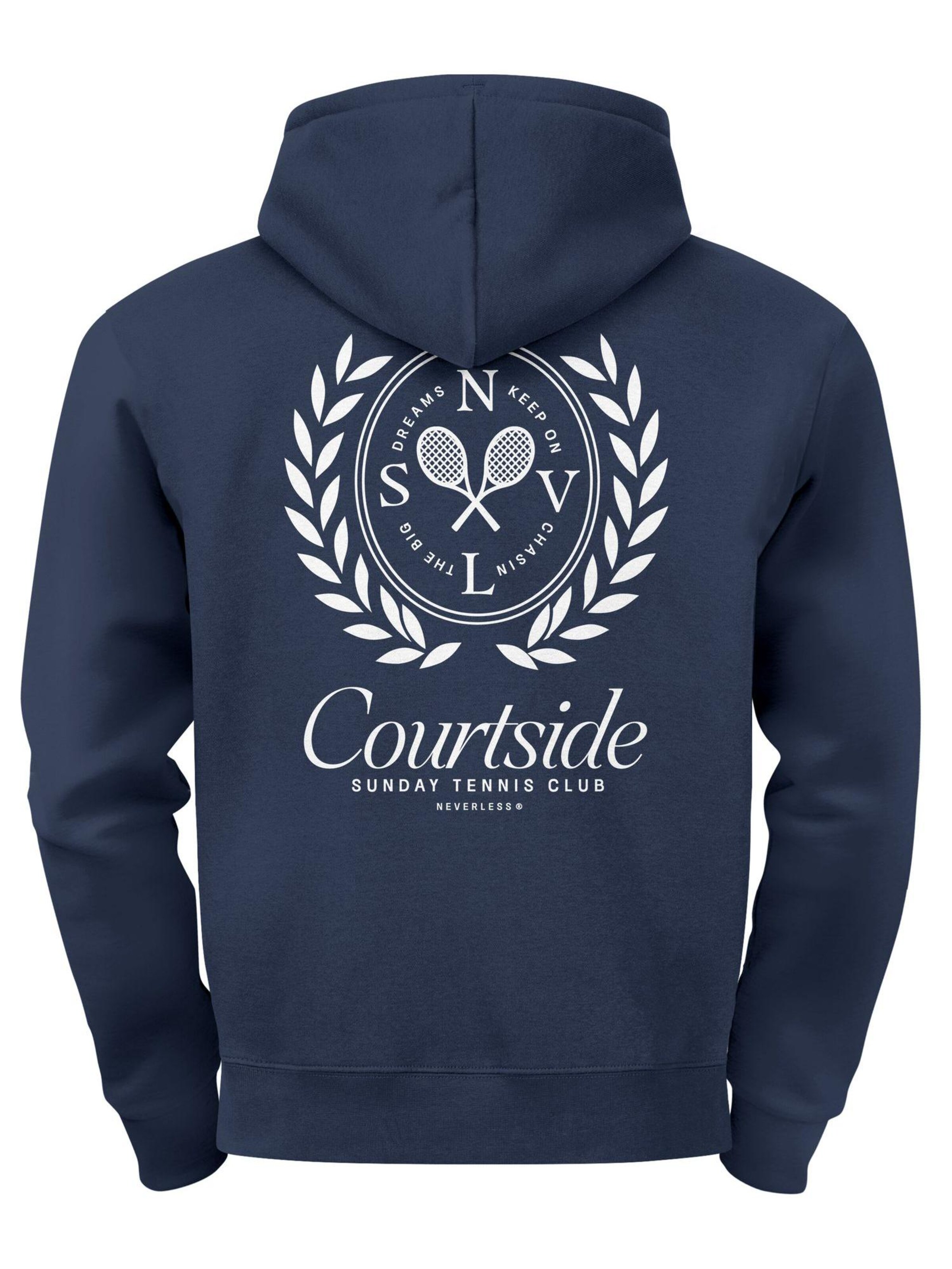 Neverless Sweatshirt 'Courtside Tennis' in Blue