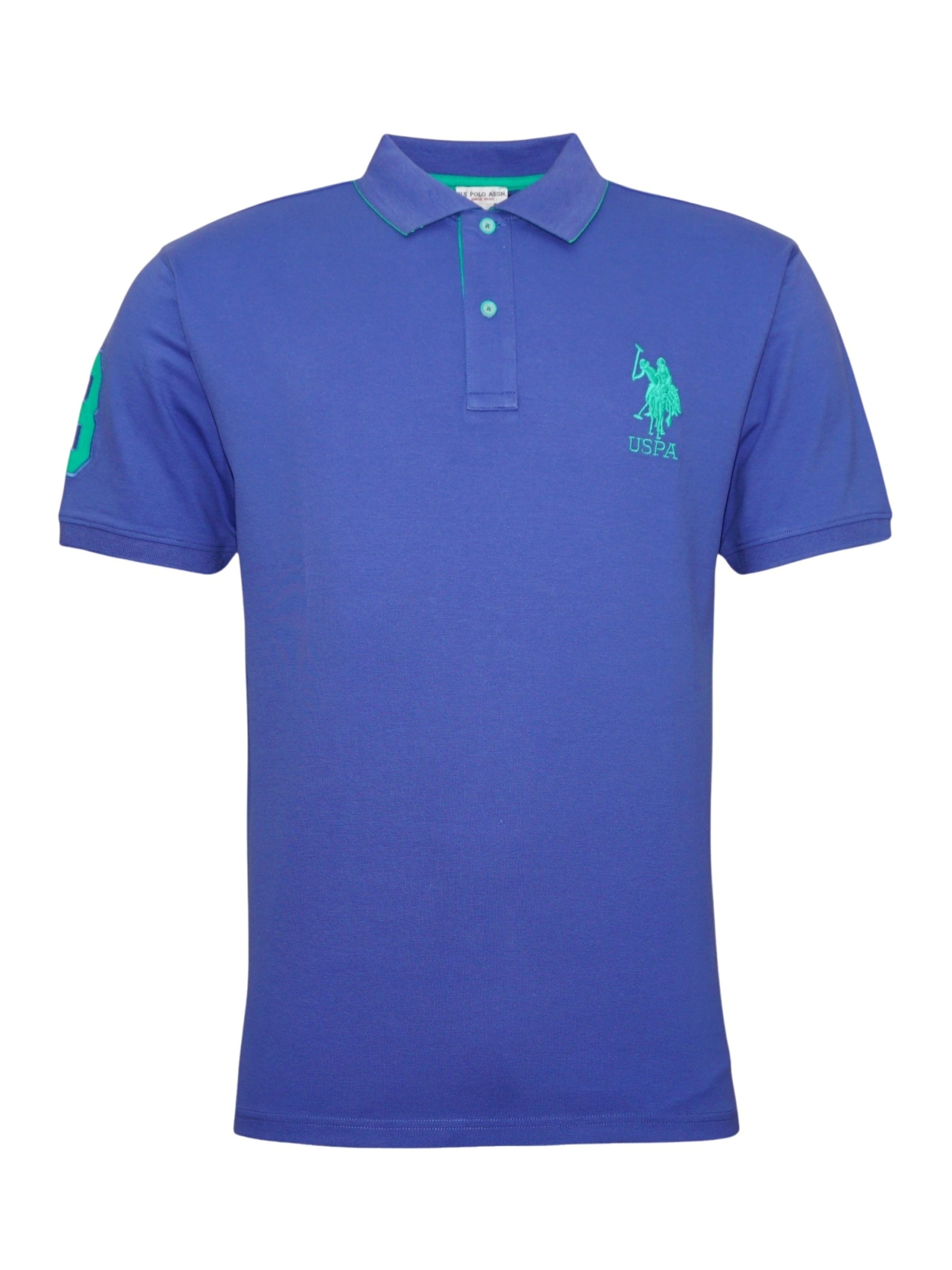 U.S. POLO ASSN. T-Shirt en turquoise / bleu roi, Vue avec produit