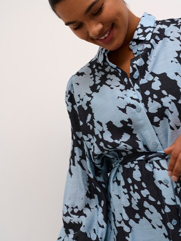 KAFFE CURVE Shirt dress 'Luma' in Blue