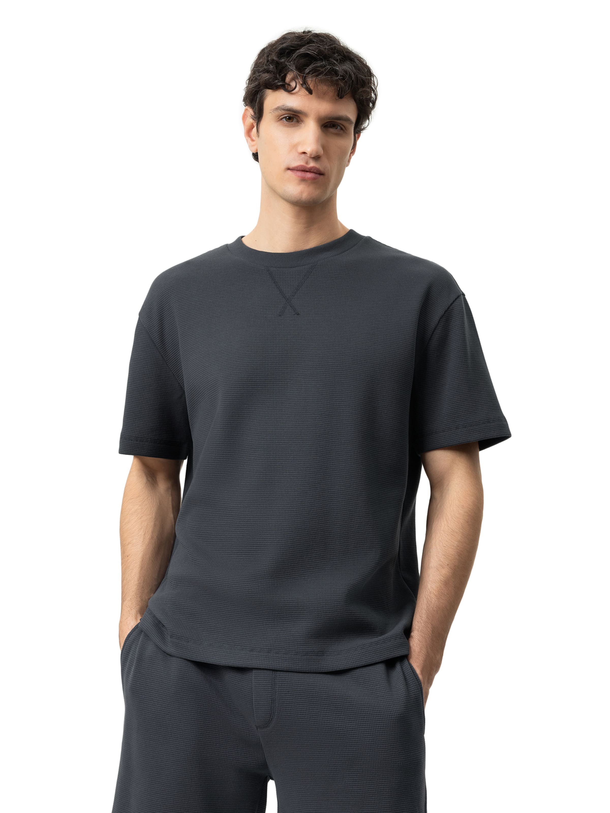 Mey T-Shirt ' Off Mode ' in Schwarz: Vorderseite