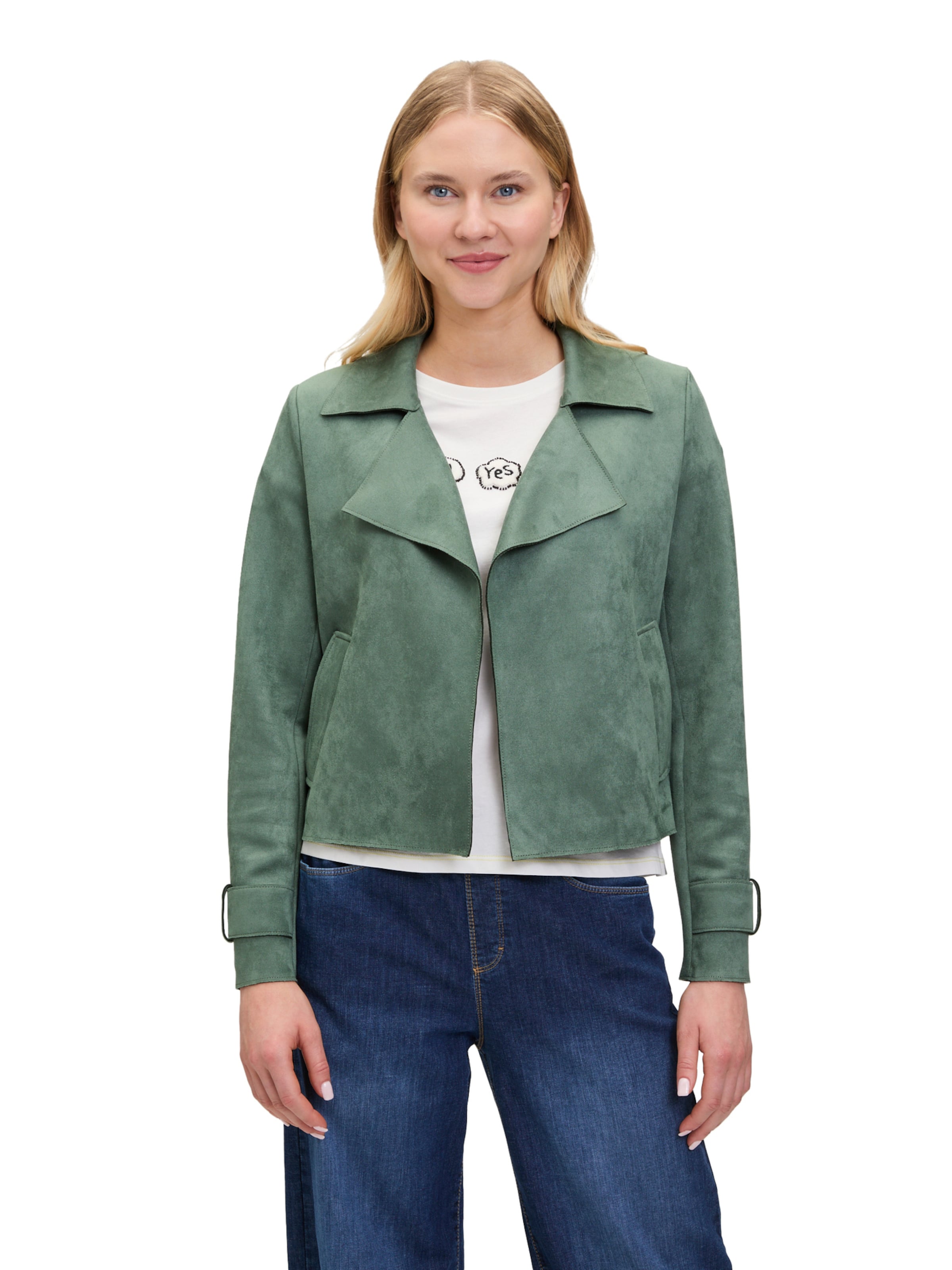 Cartoon Blazers in Groen: voorkant