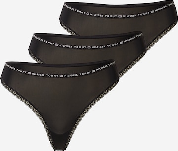 TOMMY HILFIGER Thong in Black: front