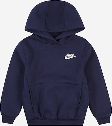 mėlyna Nike Sportswear Megztinis be užsegimo 'Club Fleece': priekis