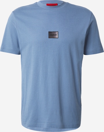 T-Shirt 'Danotie' HUGO en bleu : devant