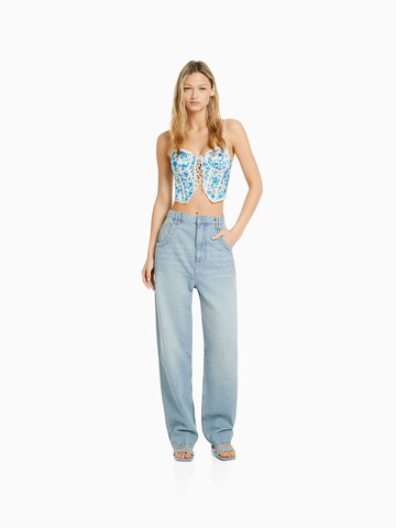 Bershka Top w kolorze niebieski